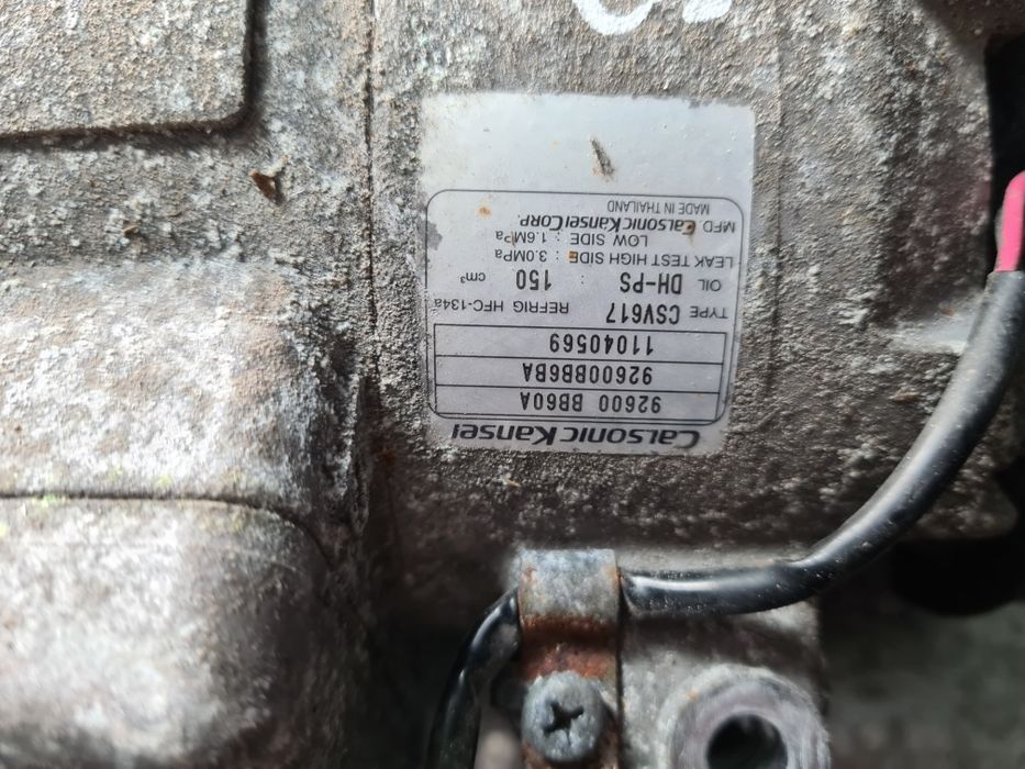 Compresor clima nissan qashqai motor 1,6 dci euro 5