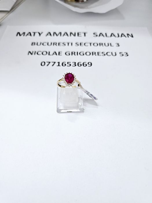 Vand inel dama din aur 14 k 2.46 g cod 822
