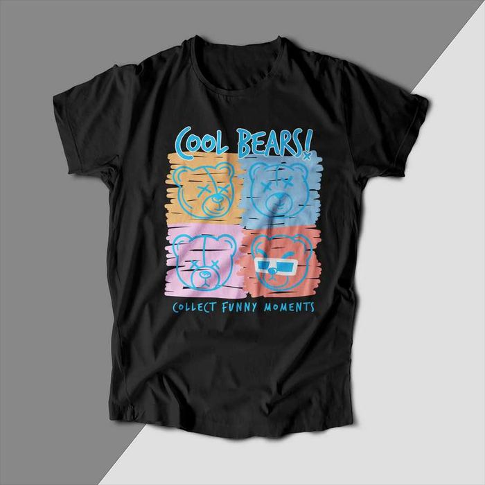 Тениски с Teddy Bear, Черни тениски с Мече