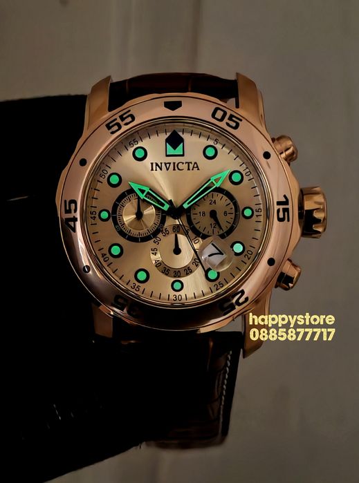 INVICTA Diver Regal Gold 48 mm, Инвикта нов ръчен часовник