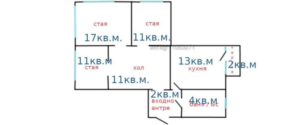 Дава се под наем Едностаен апартамент в София, 7-ми 11-ти километър - 45 кв.м за 298.86 € - Снимка #1