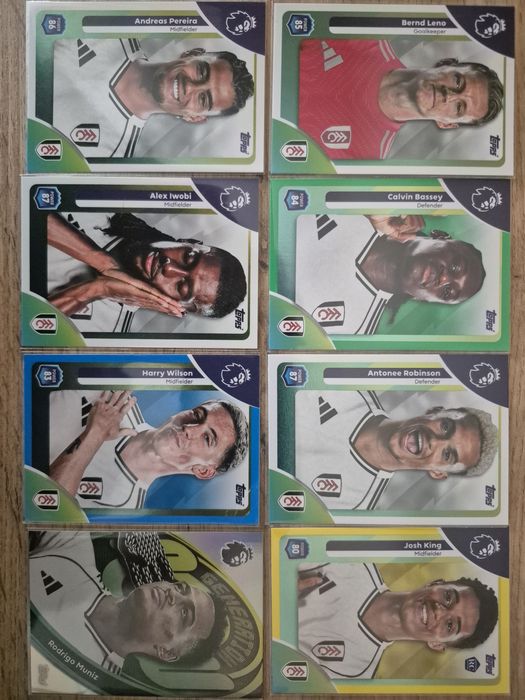 Topps Premier League 25/26 - базови, инсърти и паралели на отборите
