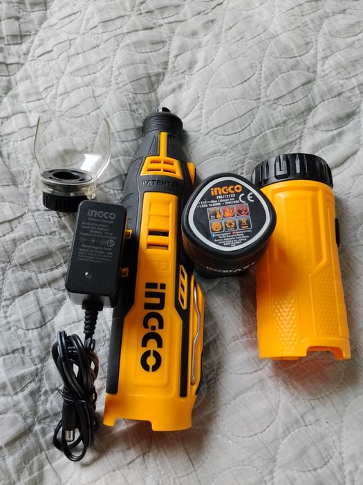 Продам набор гравёр и фонарь аккумуляторный.