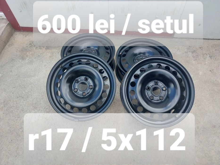 Set jante din tabla r17 / Vw Audi Skoda Seat / 5x112