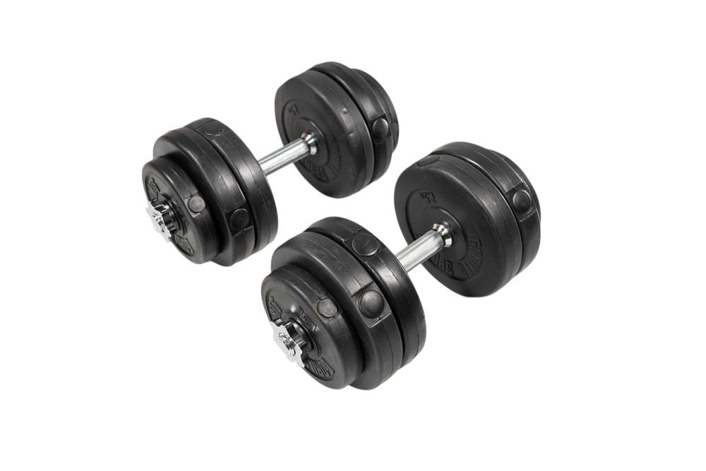 Set gantere cu discuri din ciment 30 kg - 30/31 mm