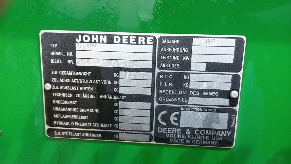 Dezmembram echipament păioase John deere 618R — poza 2