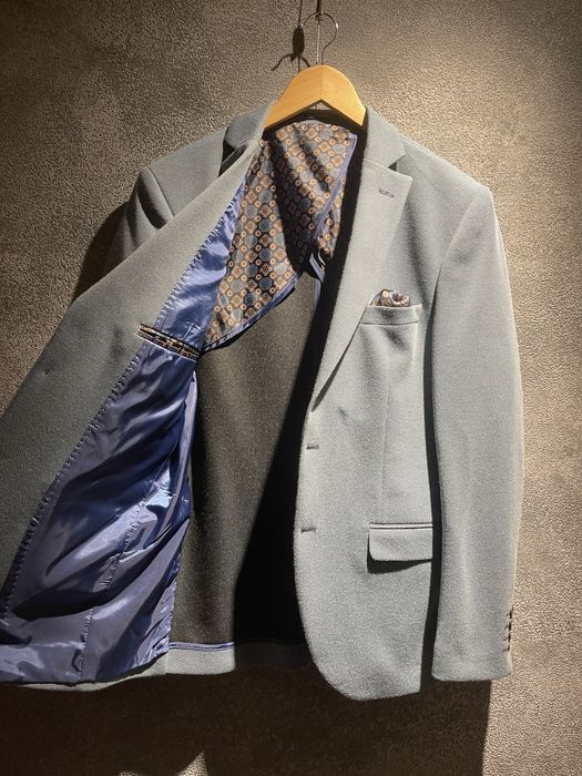 Мъжко спортно сако TEODOR – размер М/L 50 - синьозелено