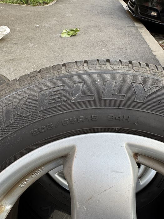 Set jante aliaj R15 Mercedes cu cauciucuri de vara
