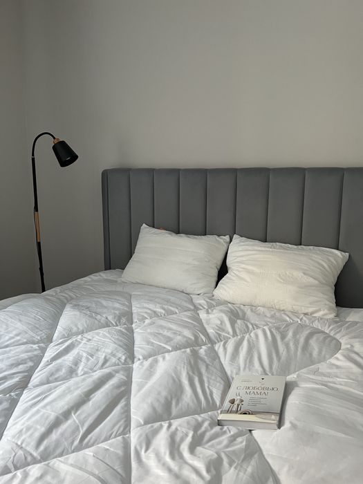 Кровать 180*200  (серый цвет)