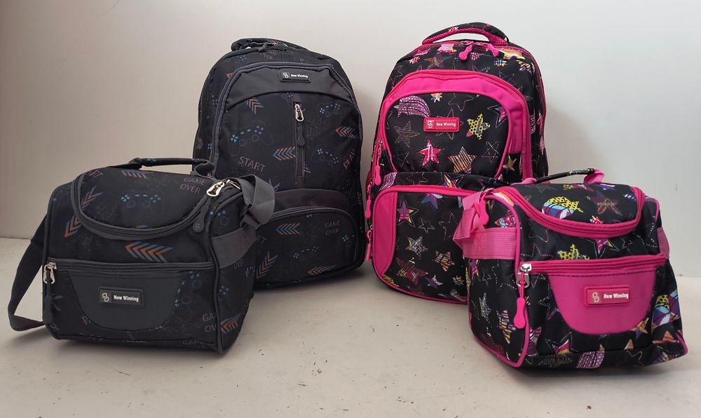 Ученическа раниц + чанта за храна / безплатна доставка/