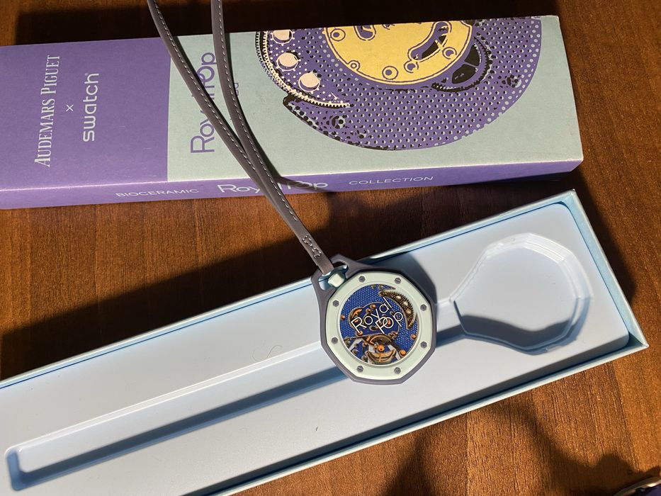 Audemars piguet x swatch Lan ba albastru livrare cu verificare colet full box