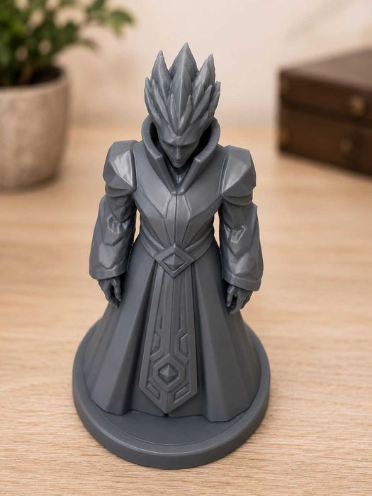 Figurina vrajitor elemental fantasy, miniatura RPG printata 3D
