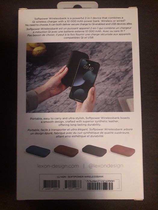 Vand baterie externa Lexon wirelessbank noi sigilate