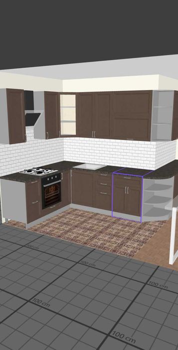 Кухонная мебель и шкафы.