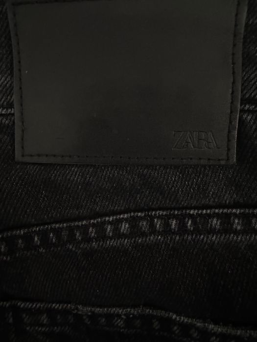 Zara flared zip jeans