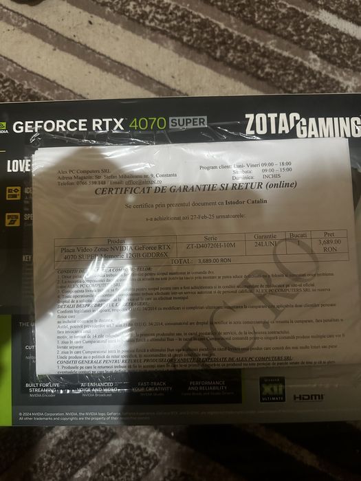 Pc Gaming Rtx 4070 super