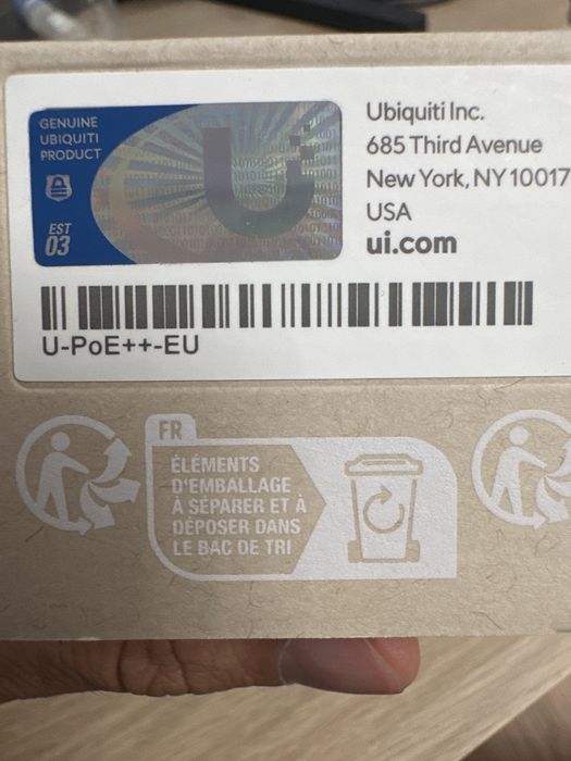 Injector U-PoE++ EU Ubiquiti