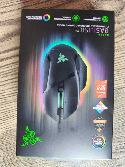 Razer Basilisk V3 – Геймърска мишка 26 000 DPI, Razer Chroma RGB