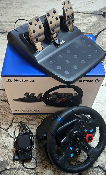 Волан с педали Logitech - G29, черен, PC/PS4/PS5