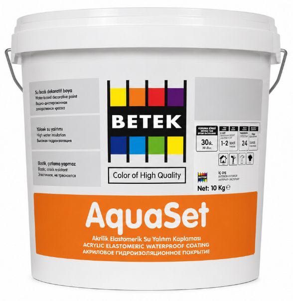 BETEK AQUASET жидкая мембрана для гидроизоляции бетона и крыши