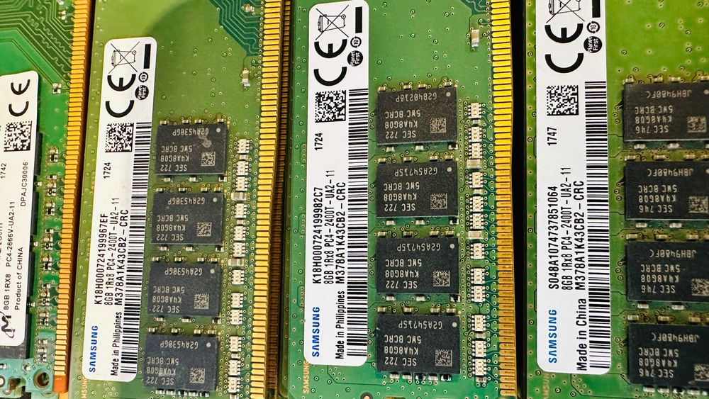 Memorii DDR4 8GB 2400MHz 2666MHz Samsung Micron SK Hynix Kingston