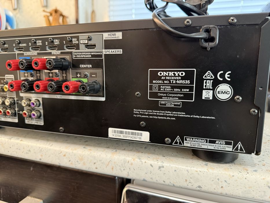 Onkyo TX-NR535 Bluetooth Wi Fi