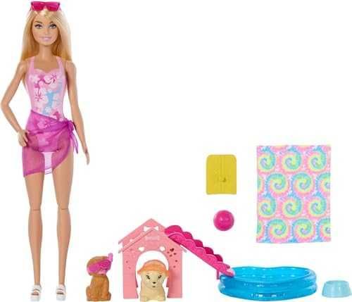 Нова Барби Barbie басейн кучета кукла аксесоари пързалка играчка JBF35