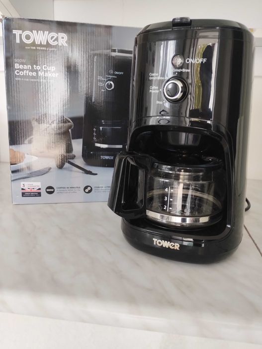 Aparat de cafea Tower Bean to Cup – stare foarte bună, adus din UK