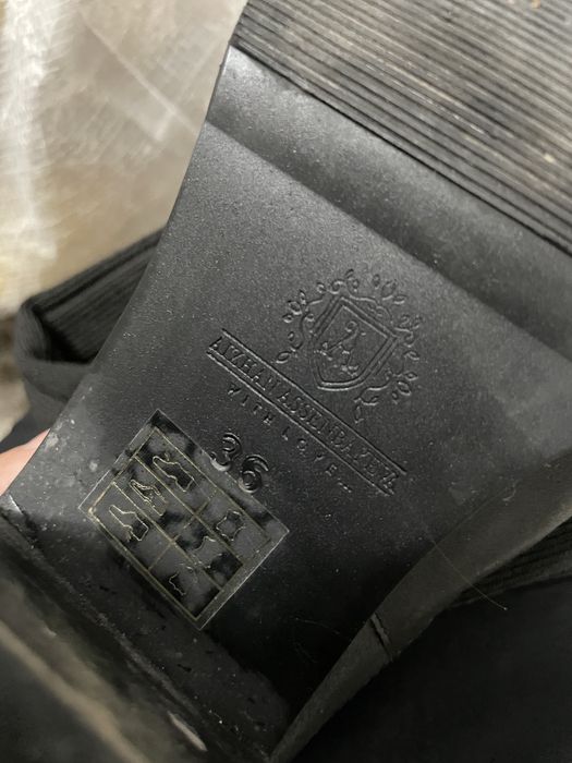 Сапоги кожаные ботфорты 36