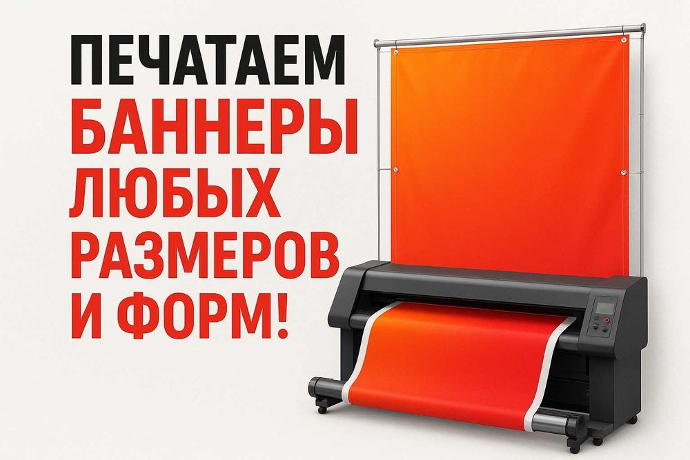 Баннеры, вывески все размеры и виды