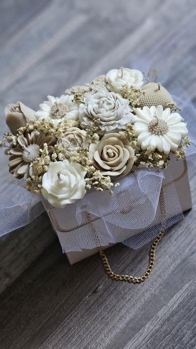 Букет от свещи за подарък