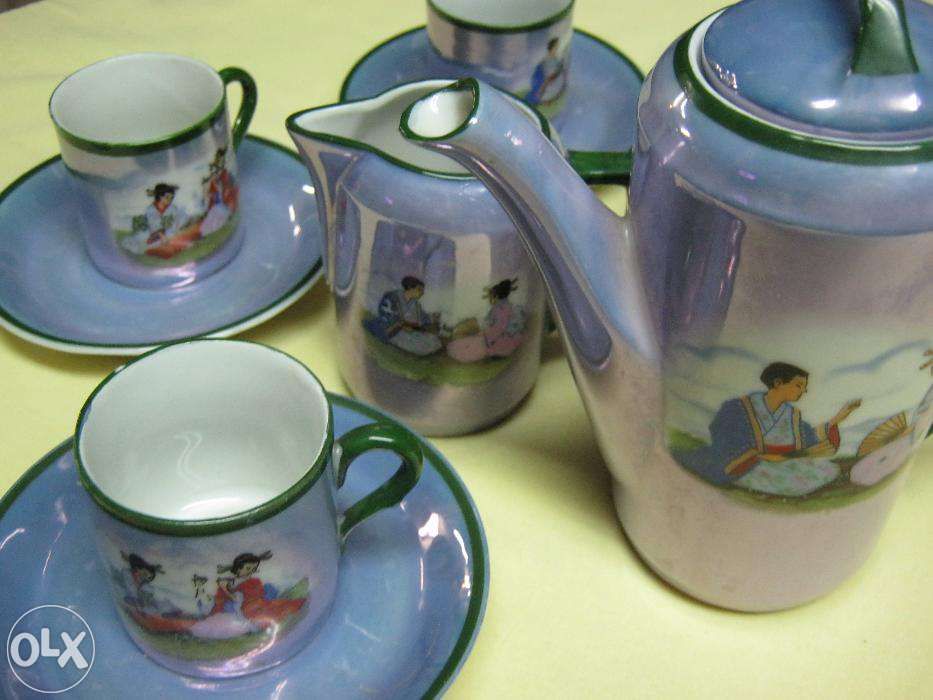 Set portelan Bavaria,pt 3 persoane,motive asiatice.