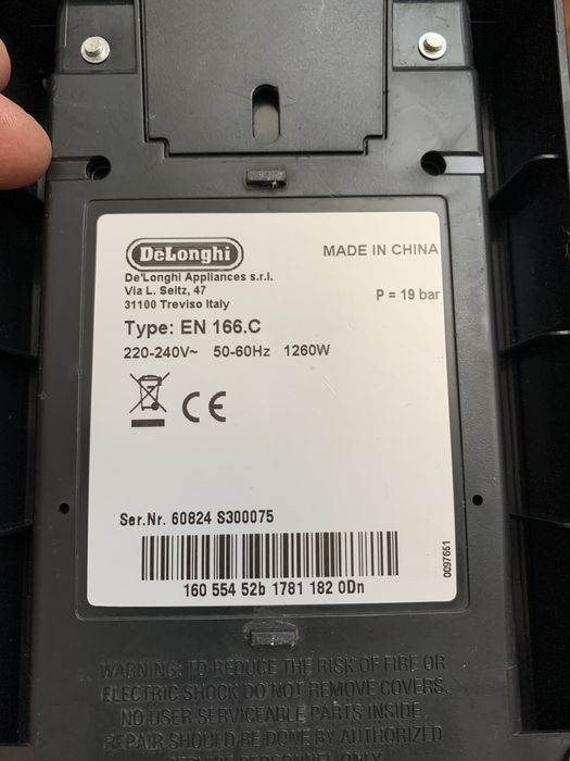 Nespresso DeLonghi CitiZ Crom cafea in stare buna