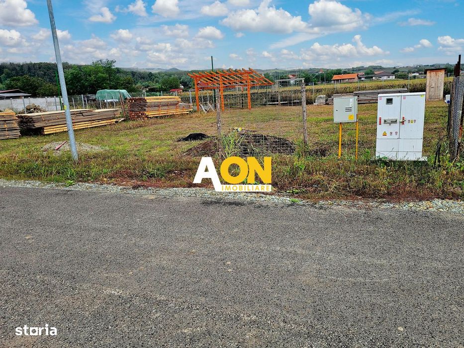 Teren 600 mp, proiect casă 4 camere + autorizație și utilități, Ciugud