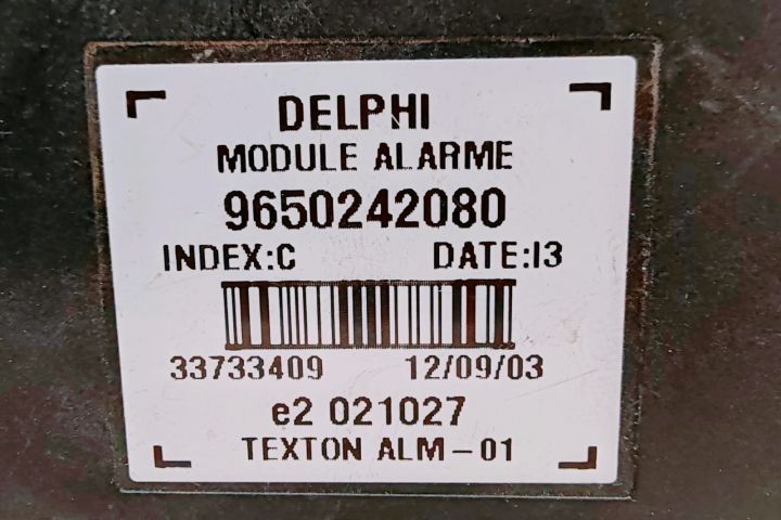 Modul Alarma Delphi 9650242080 Fiat Ulysse prima generatie (facelift)