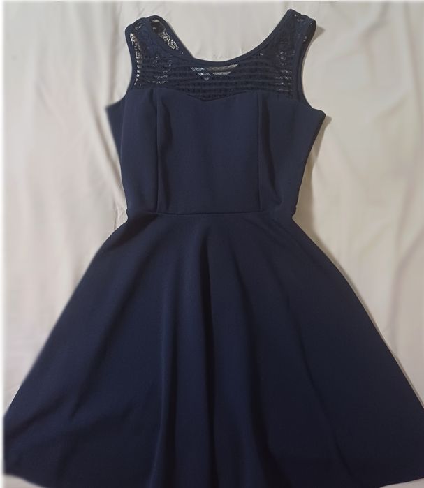 Rochie scurta bleumarin