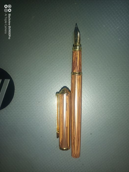 Stilou chinezesc vintage cu penita aur 18 k nou