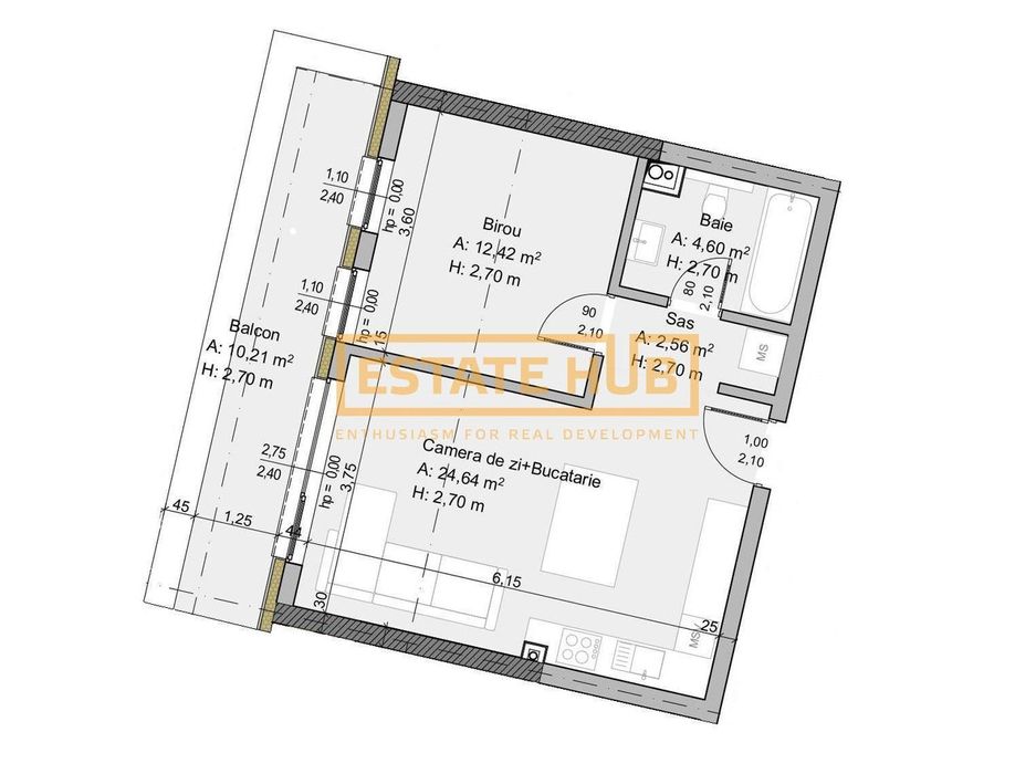 Traian 44 | 2 camere central | 0% comision