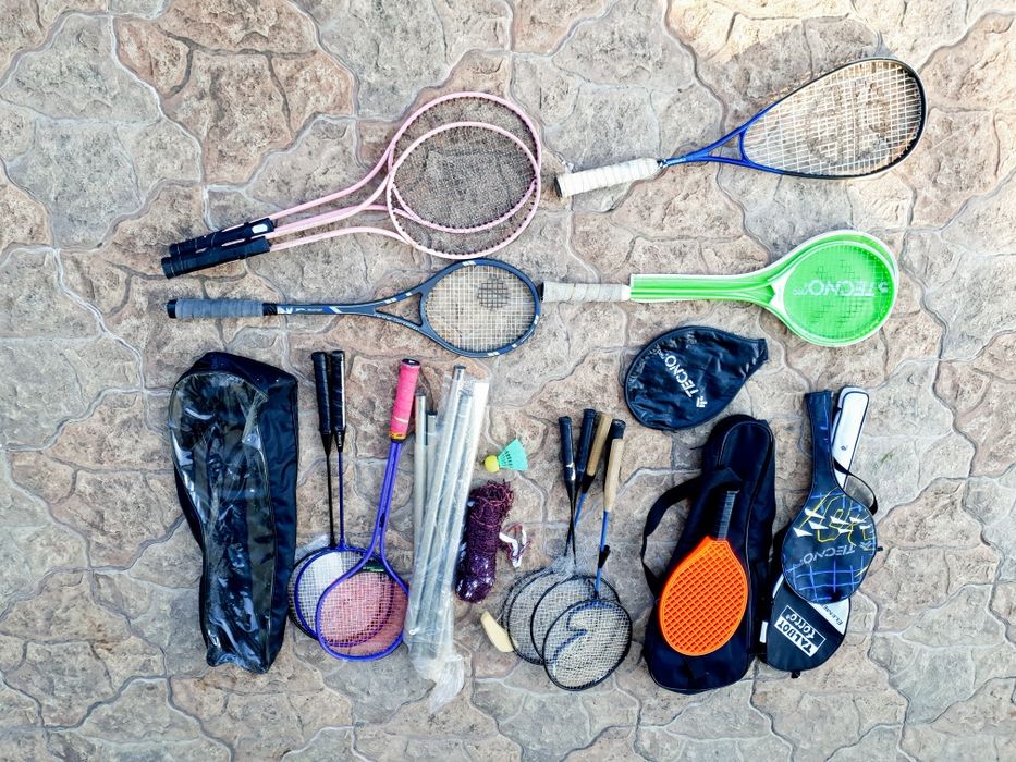 Rachete, palete badminton, tenis fileu, zmeu