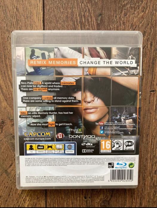Remember Me PlayStation 3 Ps3