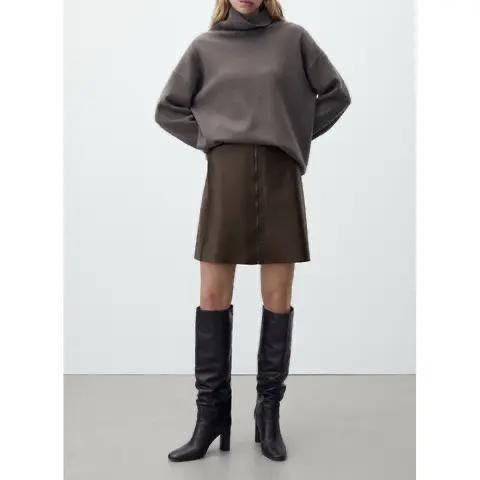 Комфорт и стиль, натуральная кожаная юбка