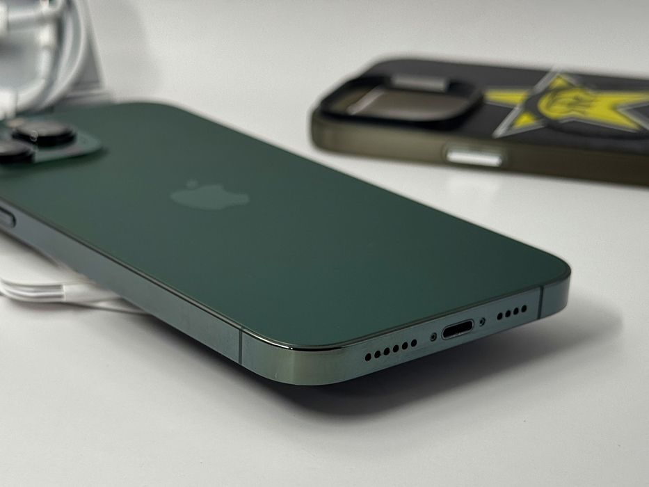 iPhone 13 Pro Max, 128GB, Green, 100% батерия, КАТО НОВ, 2г. ГАРАНЦИЯ!
