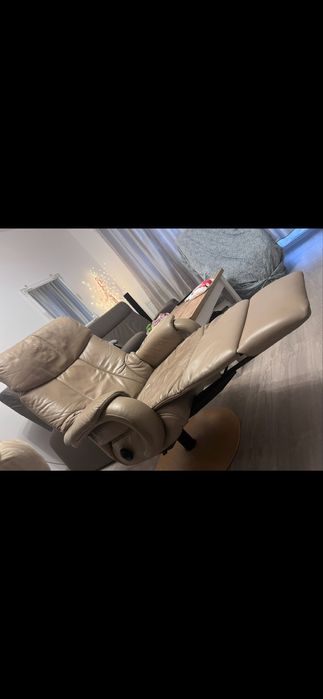 Fotoliu din piele naturala