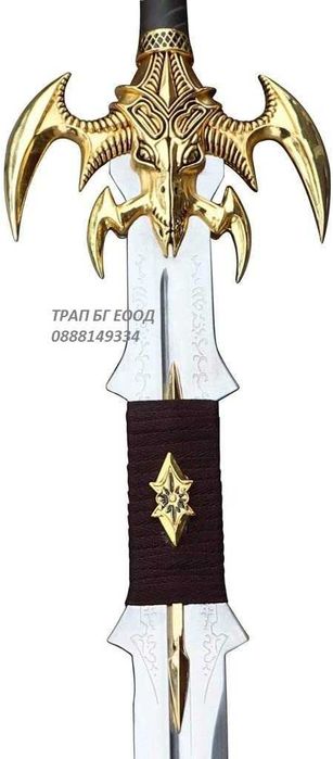 Меч Демон Мечове СТОМАНА с Поставка Soul Devourer Demon