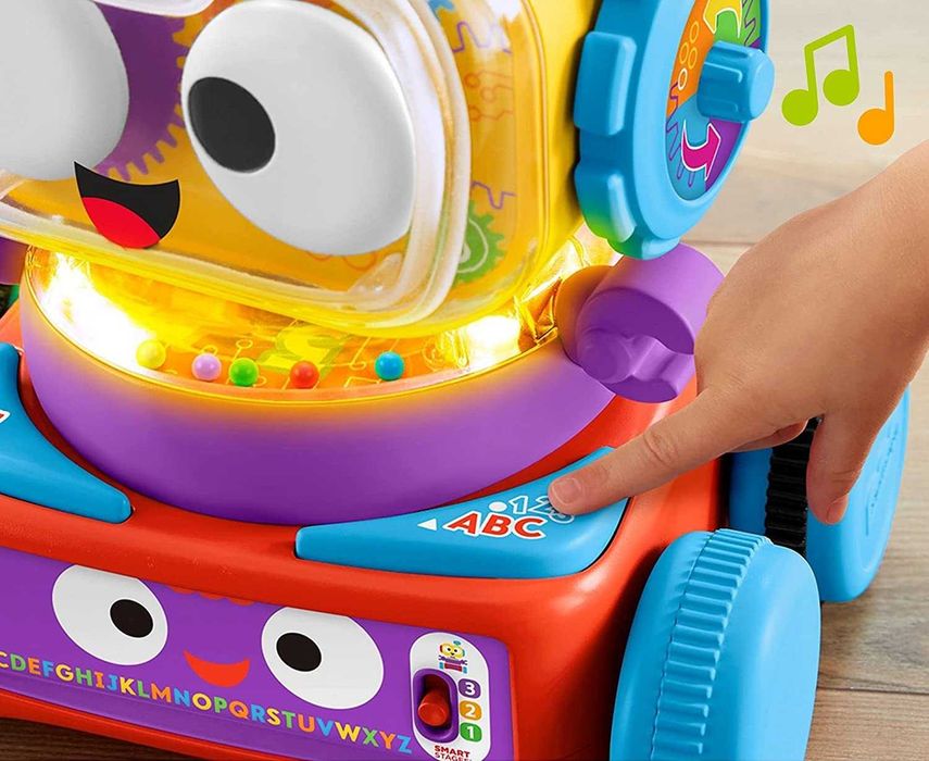 Интерактивен робот 4 в 1 Fisher Price Обучаващ бот с музика и светлини