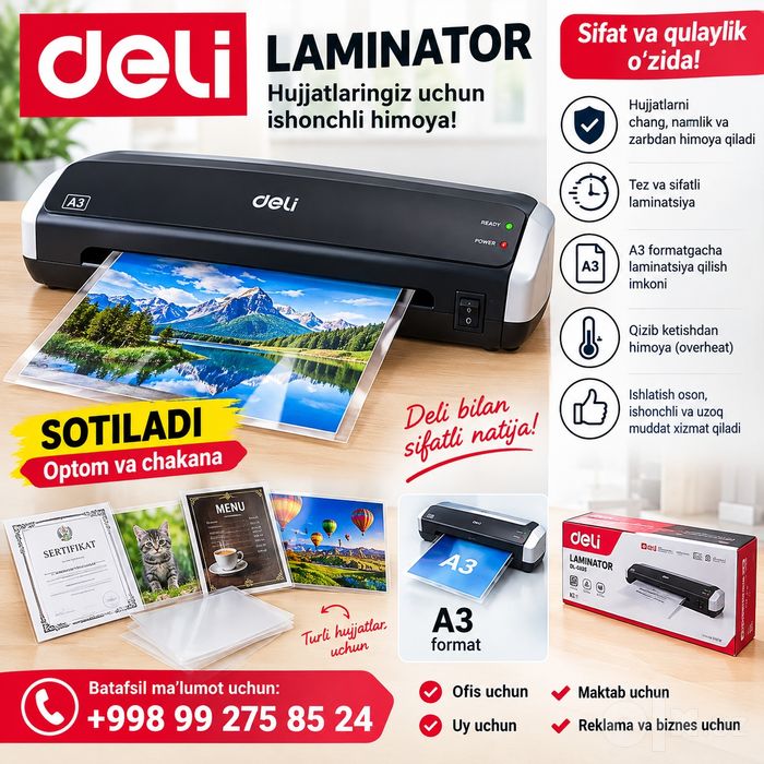 Deli LAMINATOR optom