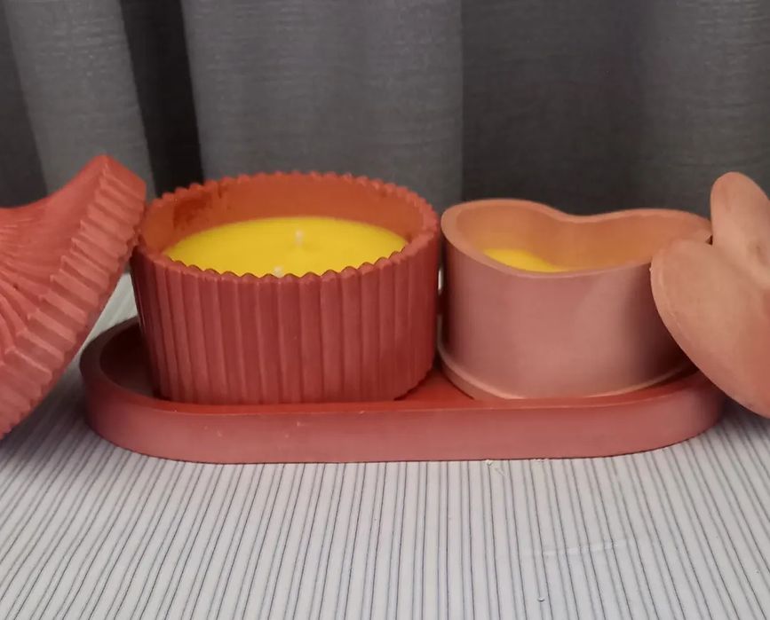 Гипсовые изделия для интерьера, свечи ручной работы