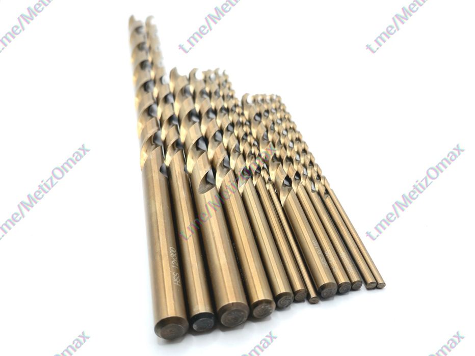 Свёрла по металлу кобальтовое / удлинённое / проточенное