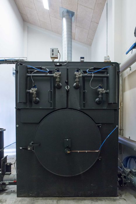 Centrala Termica pe baloti de paie pt sera, ferma pui, uscator cereale