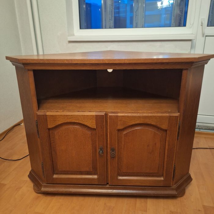 Mobila sufragerie din lemn masiv + comoda TV+ canapea + fotoliu